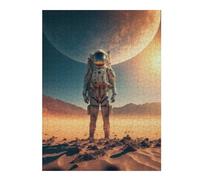 Puzzles pour Adultes Et Adolescents Astronaut on Mars -2 Puzzles, Jeux Relaxants, Analyse Et Logique, Cadeaux d'anniversaire Et Cadeaux Uniques 52x38cm/1000pcs