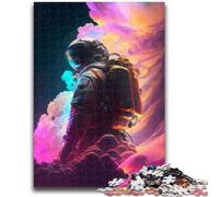 Puzzles pour Adultes et Adolescents Astronaute dans Les Nuages Convient aux 14 Ans et Plus Convient aux Couples Cadeaux pour Les Amis et la Famille 50x75cm