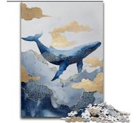 Puzzles pour Adultes et Adolescents Baleine mystérieuse, Jeu Familial Anti-Stress, défi Difficile, Une œuvre d'art pour Les 14 Ans et Plus (Taille 26x38cm)