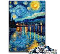 Puzzles pour Adultes et Adolescents Bateau Ciel étoilé Convient aux 14 Ans et Plus Convient aux Couples Cadeaux pour Les Amis et la Famille 26x38cm