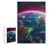 Puzzles pour Adultes Et Adolescents Beautiful Earth from Space Puzzle, Jouet, Décoration Murale, Art Mural, Cadeaux d'anniversaire Et Cadeaux Uniques 1000 PCS