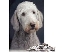 Puzzles pour Adultes et Adolescents Bedlington Terrier 1000 pièces Puzzles en Bois pour Adultes Cadeaux Décoration familiale 1000 pièces (75 x 50 cm)