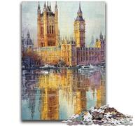 Puzzles pour Adultes et Adolescents Big Ben, Londres Convient aux 14 Ans et Plus Convient aux Couples Cadeaux pour Les Amis et la Famille 50x75cm