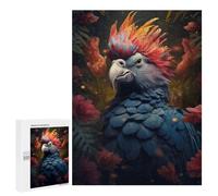 Puzzles pour Adultes Et Adolescents Bird Mohawk in The Jungle Puzzles pour Adolescents, Jeu Familial, Vacances À La Maison, Passe-Temps, Interaction Parent-Enfant 500 PCS