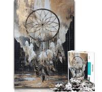 Puzzles pour Adultes et Adolescents Black Gold Dream Capture Net Teenager Jigsaw, Jeu Stimulant pour Tous Les âges pour Femmes, Cadeaux pour Hommes 50x75cm