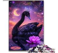 Puzzles pour Adultes et Adolescents Black Swan, Jeu Stimulant, Jouets, décoration Murale, Cadeaux d'anniversaire et de Noël Uniques (Taille 50x75cm)