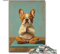 Puzzles pour Adultes et Adolescents Bulldog Skateboard pour Jeu éducatif Défi Jouet Collection Artistes, Beaux-Arts 70x100cm