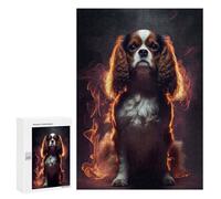Puzzles pour Adultes Et Adolescents Cavalier King Fire Puzzle, Jouet, Décoration Murale, Art Mural, Cadeaux d'anniversaire Et Cadeaux Uniques 300 PCS