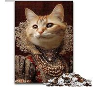 Puzzles pour Adultes et Adolescents Chat d'une Famille aristocratique, Jeu Familial Anti-Stress, défi Difficile, Superbes Cadeaux et Jouets (26x38cm)