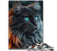 Puzzles pour Adultes et Adolescents Chat Maine Coon 1000 pièces pour Adultes, Jeux d'activités familiales stimulants, Jouet de Bricolage pour décoration Murale de la Maison, Cadeaux (50x75cm)