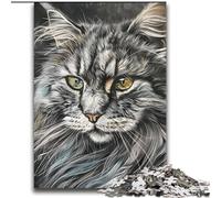 Puzzles pour Adultes et Adolescents Chat Maine Coon Jeux éducatifs Décoration d'intérieur Collection d'artistes, Beaux-Arts 70x100cm