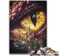 Puzzles pour Adultes et Adolescents Château de l'Œil du Dragon Jouet éducatif intellectuel décompressant Superbes Cadeaux et Jouets 26x38cm