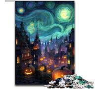Puzzles pour Adultes et Adolescents Château du Ciel Nocturne, Jouets éducatifs et éducatifs, Jeux familiaux, Anniversaires et Cadeaux Uniques 26x38cm
