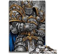 Puzzles pour Adultes et Adolescents Chevalier Guerrier Convient aux 14 Ans et Plus Convient aux Couples Cadeaux pour Les Amis et la Famille 50x75cm