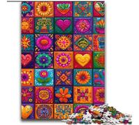 Puzzles pour Adultes et Adolescents Collage de Fleurs Mandalas Difficile à compléter mais Amusant et Humoristique Anniversaire Unique et Cadeaux 70x100cm