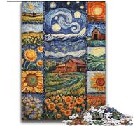Puzzles pour Adultes et Adolescents Collage de tournesols Difficile à compléter mais Amusant et Humoristique Anniversaire Unique et Cadeaux 70x100cm
