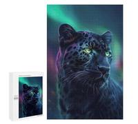 Puzzles pour Adultes Et Adolescents Cosmic Black Leopard Puzzle, Jouet, Décoration Murale, Art Mural, Cadeaux d'anniversaire Et Cadeaux Uniques 1000 PCS