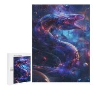 Puzzles pour Adultes Et Adolescents Cosmic Serpent in Nebula Puzzles pour Adultes, Jeu Familial Difficile, Défi Idéal comme Cadeau 500 PCS