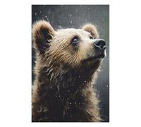 Puzzles pour Adultes Et Adolescents Cute Wet Bear Puzzles pour Adultes - Décoration Murale - Modèle À Assembler - Difficulté Et Défi