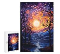 Puzzles pour Adultes Et Adolescents Dancing Night Stars Puzzles pour Adultes, Jeu Familial Difficile, Défi Idéal comme Cadeau 1000 PCS