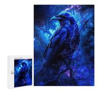 Puzzles pour Adultes Et Adolescents Dark Raven in Forest Puzzles pour Adultes, Jeu Familial Difficile, Défi Idéal comme Cadeau 500 PCS