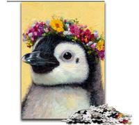 Puzzles pour Adultes et Adolescents, Dessin de Pingouin, Jeu Stimulant, décoration Murale, Cadeaux d'anniversaire et de Noël Uniques (Taille 50x75cm)