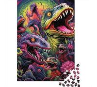 Puzzles pour Adultes et Adolescents Dinosaures Anciens 500 pièces Puzzles en Bois pour Adultes Jeux de Puzzle Amusants en Famille 500 pièces (52 x 38 cm)