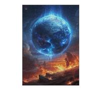 Puzzles pour Adultes Et Adolescents Earth in Space Cosmic Wonder Jeu De Puzzle Manuel - Défi Difficile - Interaction Parent-Enfant 1000pcs(38x26cm)