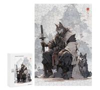 Puzzles pour Adultes Et Adolescents Edo Lonely Wolf Puzzle, Jouet, Décoration Murale, Art Mural, Cadeaux d'anniversaire Et Cadeaux Uniques 300 PCS