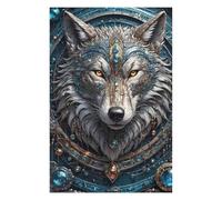 Puzzles pour Adultes Et Adolescents Emerald King Wolf Puzzles Anti-Stress, À La Fois Amusants, Humoristiques Et Stimulants 1000pcs(75x50cm)