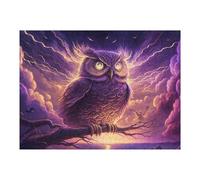 Puzzles pour Adultes Et Adolescents Enchanted Night Owl Fantasy Puzzles pour Adultes, Jouets À Monter Soi-même, Modèles À Assembler, Cadeaux d'anniversaire Et Cadeaux Uniques 1000pcs(52x38cm)
