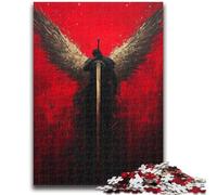 Puzzles pour Adultes et Adolescents Fantasy Angel Knight, Puzzles pour Adolescents, réduction du Stress, Interaction Parent-Enfant intéressante (50x75cm)