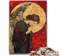 Puzzles pour Adultes et Adolescents Fantasy Angel Knight, Puzzles pour Adolescents, réduction du Stress, Interaction Parent-Enfant intéressante (26x38cm)