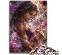 Puzzles pour Adultes et Adolescents Fantasy Dark Girl Anti-Stress Défi Difficile À Offrir en Cadeau à Toute la Famille 26x38cm
