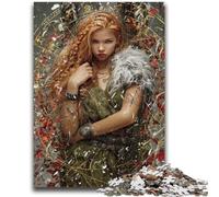 Puzzles pour Adultes et Adolescents Fantasy Dark Girl pour Jeu éducatif Challenge Toy Artists Collection, Beaux-Arts 26x38cm