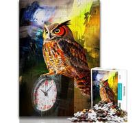Puzzles pour Adultes et Adolescents Fantasy Owl, Amusant en Famille, idéal comme Cadeau pour Toute la Famille Convient pour et 14 38x26cm
