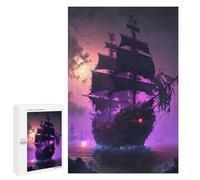 Puzzles pour Adultes Et Adolescents Fantasy Pirate Ship Puzzles pour Adolescents, Jeu Familial, Vacances À La Maison, Passe-Temps, Interaction Parent-Enfant 1000 PCS