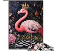 Puzzles pour Adultes et Adolescents Flamingo Queen, Jouets éducatifs et éducatifs, Jeux familiaux, Anniversaires et Cadeaux Uniques (Taille 26x38cm)