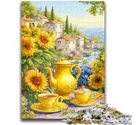 Puzzles pour Adultes et Adolescents Fleurs Tournesol Art Jeux éducatifs Décoration d'intérieur Collection d'artistes, Beaux-Arts 38x26cm