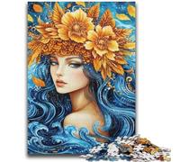 Puzzles pour Adultes et Adolescents Flower Girl, Jeu Stimulant, Jouets à Offrir en Cadeau pour Toute la Famille à partir de 14 Ans, 50x75cm