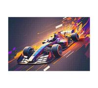 Puzzles pour Adultes Et Adolescents Formula 1 Speed Artwork -2 Puzzles Anti-Stress, À La Fois Amusants, Humoristiques Et Stimulants 1000pcs(75x50cm)