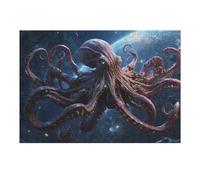 Puzzles pour Adultes Et Adolescents Galactic Octopus Encounter Puzzles pour Adultes, Jouets À Monter Soi-même, Modèles À Assembler, Cadeaux d'anniversaire Et Cadeaux Uniques 1000pcs(38x26cm)
