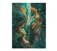Puzzles pour Adultes Et Adolescents Geode Marbel Cascade Puzzles pour Adultes, Jouets À Monter Soi-même, Modèles À Assembler, Cadeaux d'anniversaire Et Cadeaux Uniques 1000pcs(52x38cm)