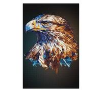 Puzzles pour Adultes Et Adolescents Geometric Bald Eagle Art Puzzles Anti-Stress, À La Fois Amusants, Humoristiques Et Stimulants 1000pcs(75x50cm)