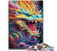 Puzzles pour Adultes et Adolescents Jeu de Puzzle Happy Dragon Quiz Idéal comme Cadeau pour Toute la Famille 50x75cm