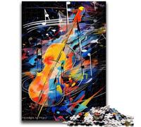 Puzzles pour Adultes et Adolescents, Jeux éducatifs, Art du Violon coloré, décoration d'intérieur, Collection d'artistes, Beaux-Arts 38x26cm
