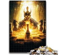 Puzzles pour Adultes et Adolescents Jouez aux échecs Convient aux 14 Ans et Plus Convient aux Couples Cadeaux pour Les Amis et la Famille 26x38cm