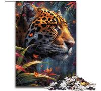 Puzzles pour Adultes et Adolescents Jungle Leopard, Jeu Familial Anti-Stress, défi Difficile, Une œuvre d'art pour Les 14 Ans et Plus (Taille 26x38cm)