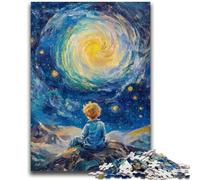 Puzzles pour Adultes et Adolescents Le Petit Prince du Ciel Nocturne Difficile à compléter mais Amusant et Humoristique Anniversaire Unique et Cadeaux 26x38cm