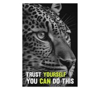 Puzzles pour Adultes Et Adolescents Leopard Animal Quotes Puzzles À Monter Soi-même, Jouets, Décoration Idéale, Interaction Parent-Enfant 75x50cm/1000pcs